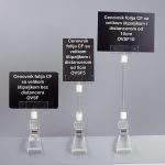 1. Cenovnik folija (CF) sa velikom štipaljkom bez distancera, sa distancerom od 5cm i sa distancerom od 10cm