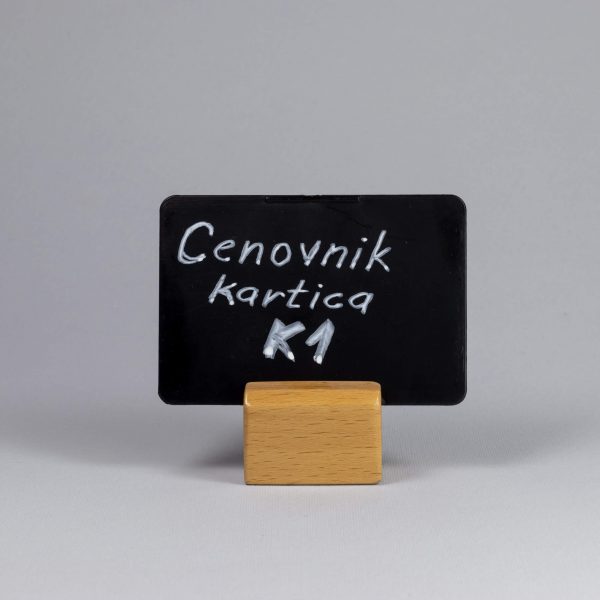 1. Cenovnik kartica (K1, K2) sa drvenim osloncem (ODK)