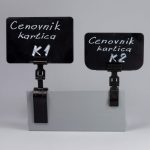 1. Cenovnik kartica (K1, K2) sa velikim i malim R osloncem (ORVK, ORMK)